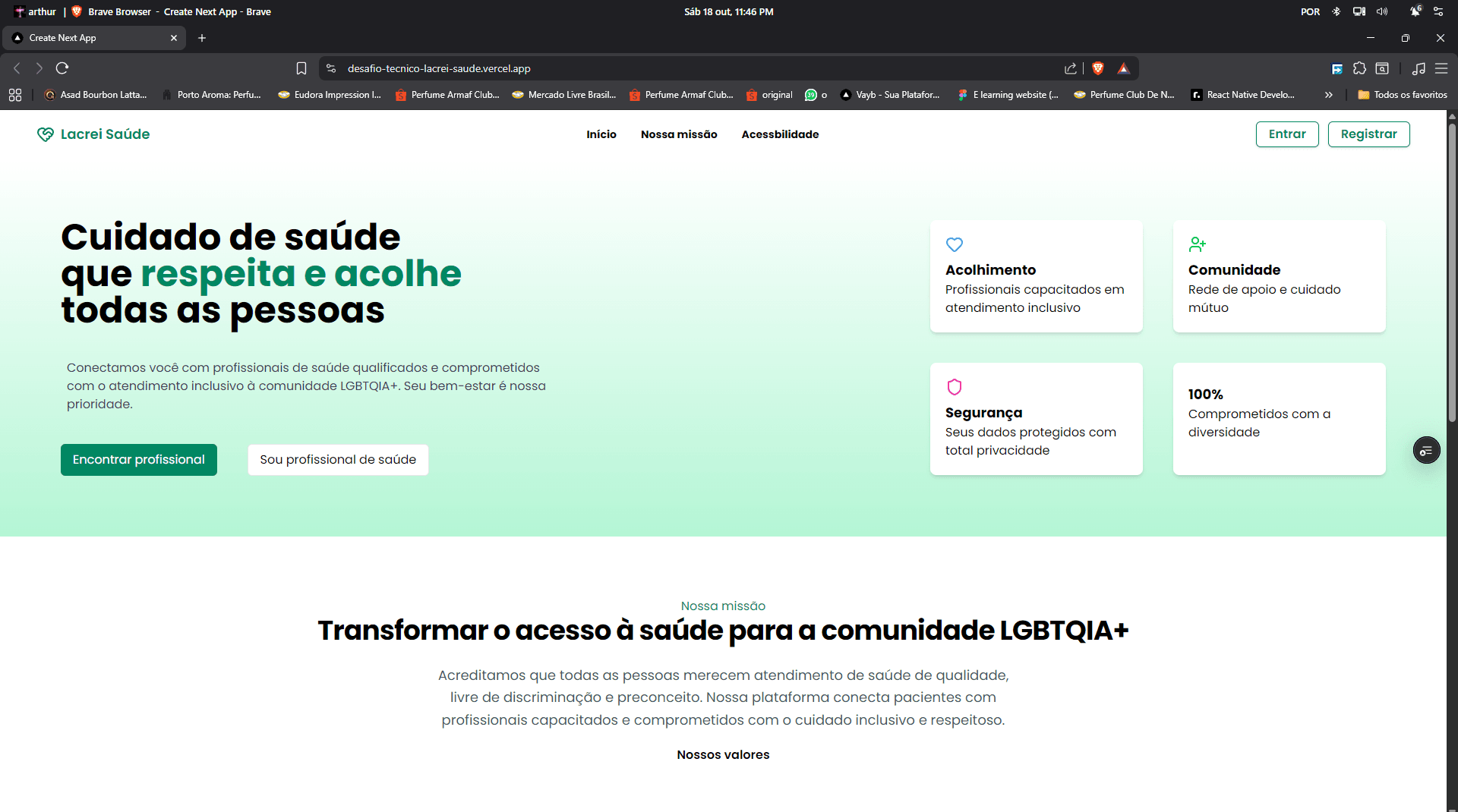 imagem desafio lacrei saude